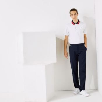 Lacoste SPORT Breathable Stretch Golf Pants - Kalhoty Pánské Tmavě Blankyt Blankyt | CZ-Z5FJF3